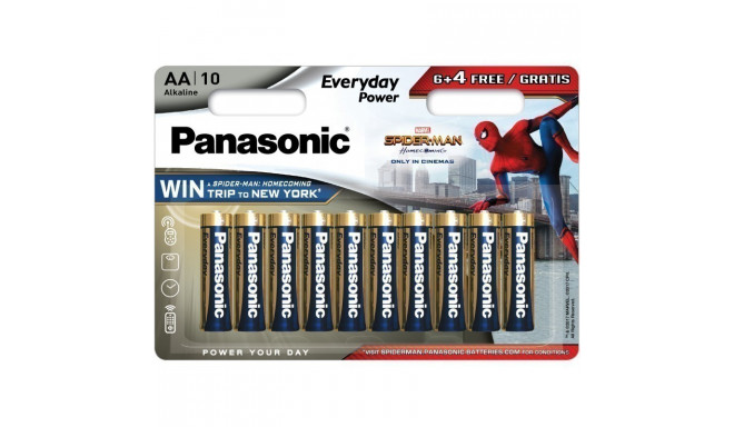 Батарейка Panasonic Everyday Power LR6EPS/10BW (6+4) S-M