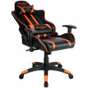 Gaming chair, PU leather, Cold molded foam, Metal Frame,  Butterfly mechanism, 90-150 dgree, 2D armr