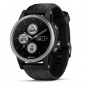 fenix 5S Plus,Glass,Silver w/Black Bnd,GPS Watch,EMEA