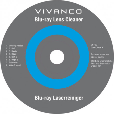 Vivanco DVD/Blu-Ray lēcu tīrītājs (39760)