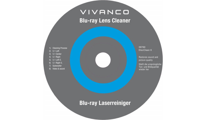 Vivanco DVD/Blu-Ray lens cleaner (39760)