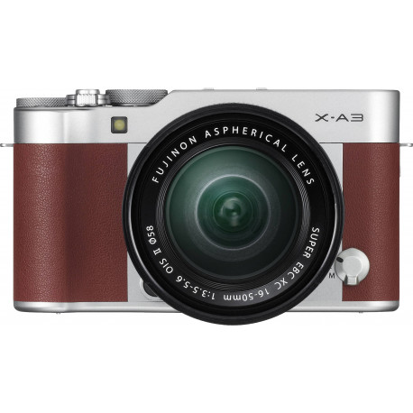 Fujifilm X-A3 + 16-50мм Kit, коричневый