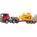 Bruder Scania low loader truck + CAT bulldozer (03555)