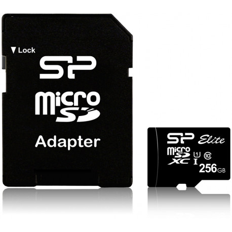 Silicon Power mälukaart microSDXC 256GB Elite UHS-I Class 10 + adapter