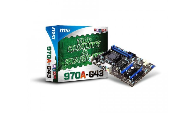 970A-G43 AM3+ AMD970 4DDR3 USB3/RAID ATX