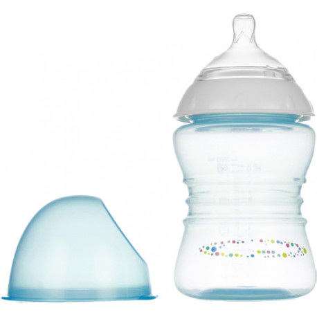 Junior Knows feeding bottle SlowFeed 250ml, blue