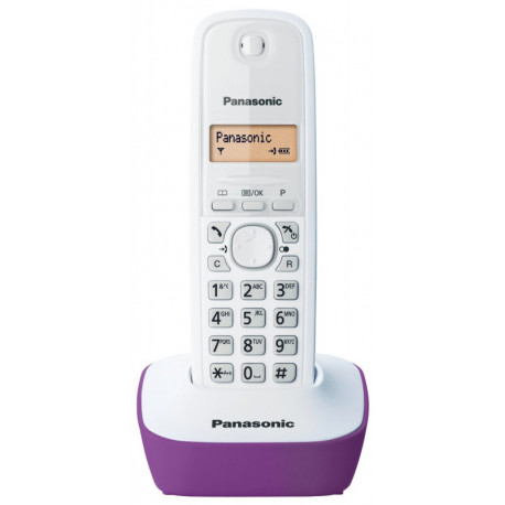 Panasonic KX-TG1611JTF, белый/фиолетовый