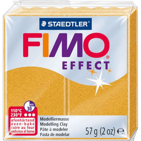 Масса для моделирования Staedtler Fimo Effect Glitter, золотистая