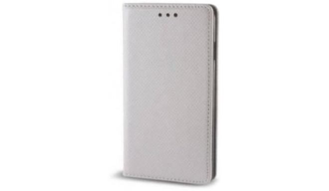 Mocco sāniski atverams maciņš Smart Magnet Book Huawei Y6 II, sudrabots