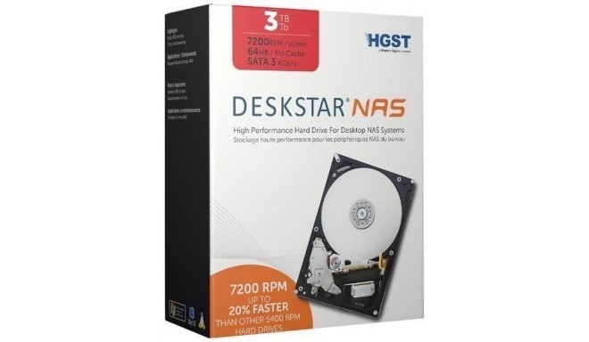 DESKSTAR NAS Drive Kit 3TB 7200rpm SATA 64MB 