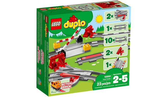 LEGO Duplo toy blocks Train Tracks (10882)