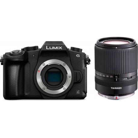Panasonic Lumix DMC-G80 + Tamron 14-150mm, melns