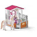 Schleich play set Horse Club Horse Stall with Lusitano Mare (42368)