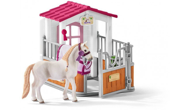 Schleich play set Horse Club Horse Stall with Lusitano Mare (42368)