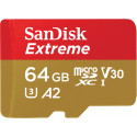 Sandisk memory card microSDXC 64GB Extreme Action A2