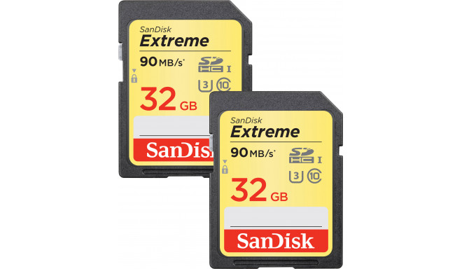 Sandisk mälukaart SDHC 32GB Extreme Video V30 2tk