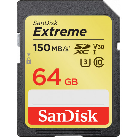 SanDisk atmiņas karte SDXC 64GB Extreme Video V30 U3