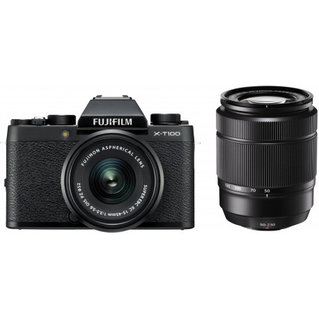 Fujifilm X-T100 + 15-45мм + 50-230мм Kit, черный