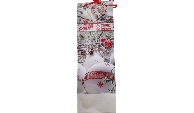 Gift bag for bottles Christmas 13x36x8.5cm
