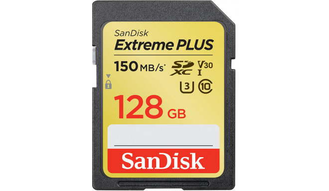 SanDisk mälukaart SDXC 128GB Extreme Plus V30 U3