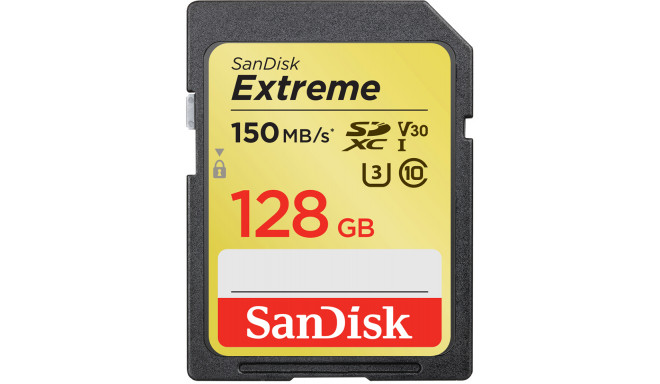 SanDisk memory card SDXC 128GB Extreme Video V30 U3