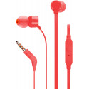 JBL kõrvaklapid + mikrofon T110, punane