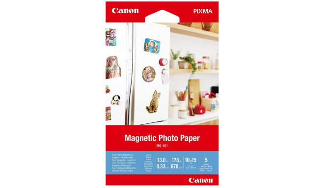 Canon fotopapīrs Magnetic MG-101 10x15cm 5 lapas