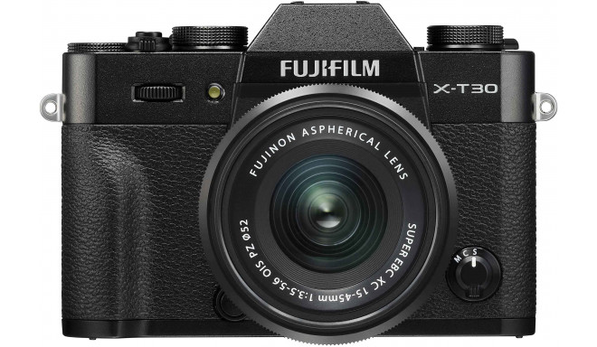 Fujifilm X-T30 + 15-45mm Kit, black