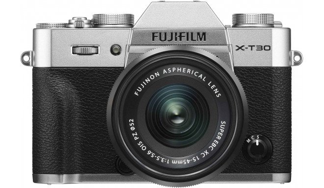 Fujifilm X-T30 + 15-45mm Kit, silver