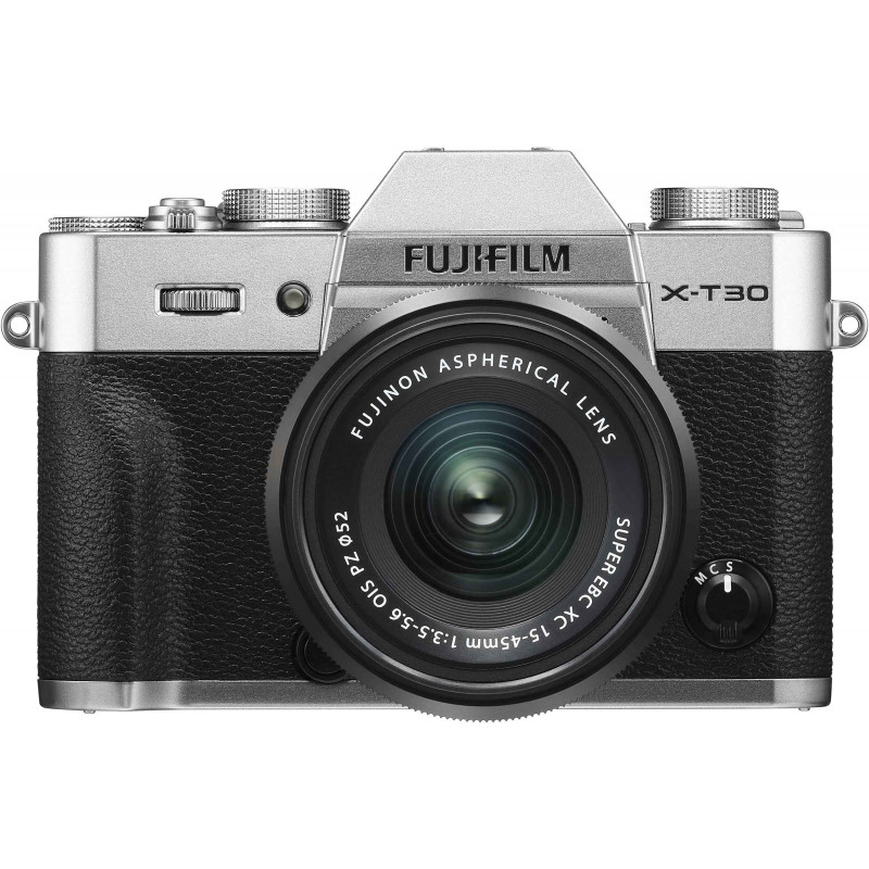 Fujifilm X-T30 + 15-45mm Kit, hõbedane