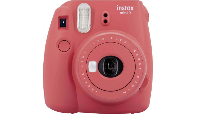 Fujifilm Instax Mini 9, magoņu sarkans + Instax Mini fotomateriāls