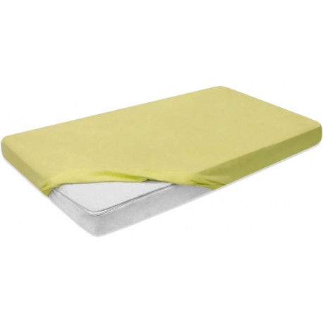 Darymex kummiga voodilina Jersey 60x120cm, kollane