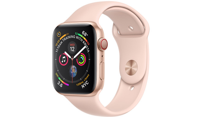 Apple Watch 4 GPS 40mm Sport Band, smilšu rozā