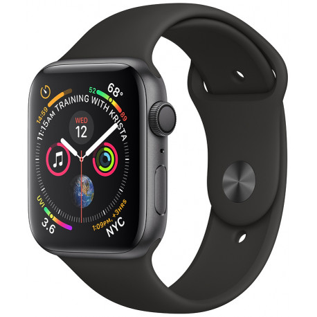Apple Watch 4 GPS 44мм Sport Band, черный