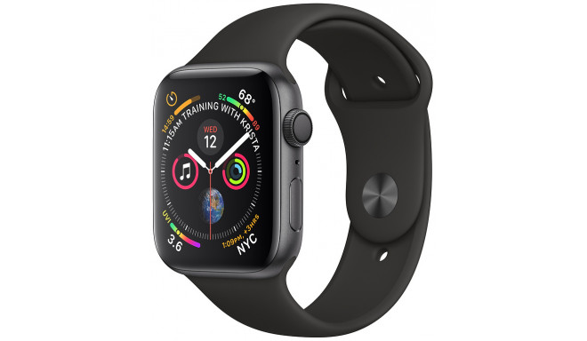 Apple Watch 4 GPS 44мм Sport Band, черный