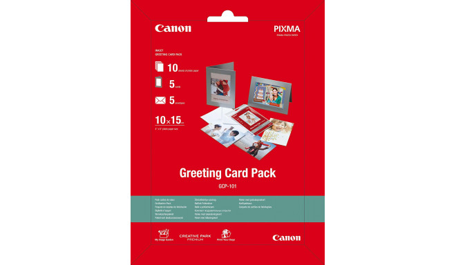 Canon fotopapīrs GCP-101 10x15 Greeting Card 170g 10 lapas