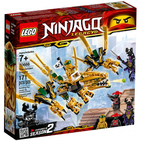 LEGO Ninjago mänguklotsid Kuldne draakon (70666)