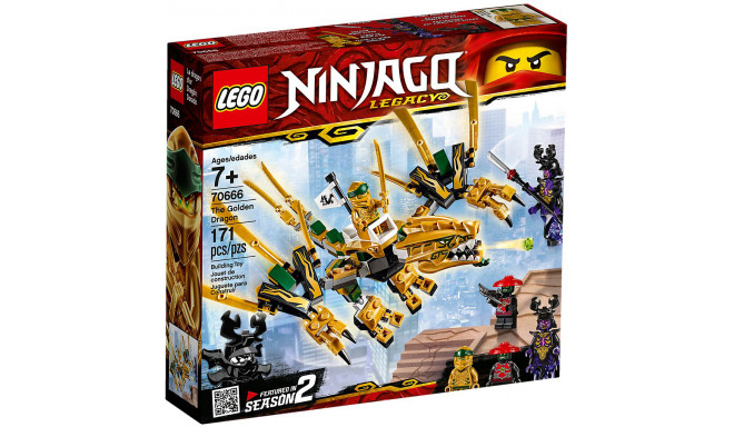 Игровые блоки LEGO Ninjago Золотой Дракон (70666)