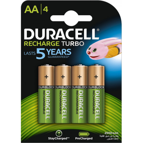 Аккумуляторная батарея Duracell AA 2400mAh B4 4шт