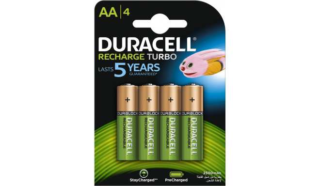 Duracell rechargeable battery AA 2400mAh B4 4pcs
