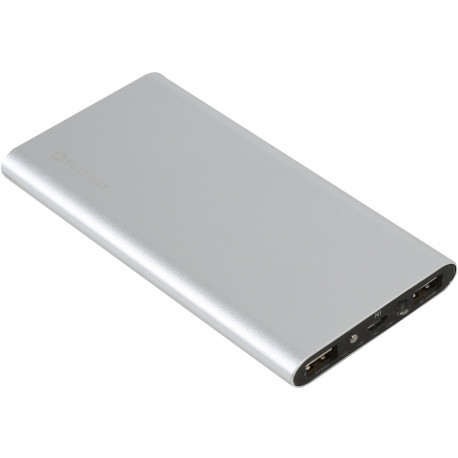 Platinet lādētājs-akumulators 8000mAh Li-Po 2xUSB, sudrabots (43568)