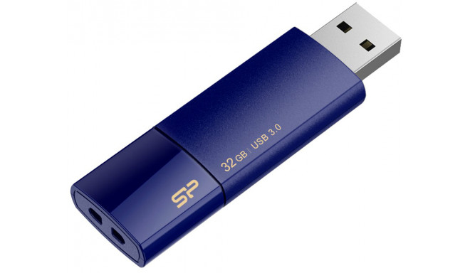 Silicon Power mälupulk 32GB Blaze B05 USB 3.0, tumesinine