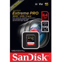 SanDisk mälukaart SDXC 64GB Extreme Pro V30 U3