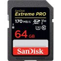 SanDisk atmiņas karte SDXC 64GB Extreme Pro V30 U3