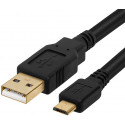 Vivanco USB kabelis - microUSB 1.0m (45219)