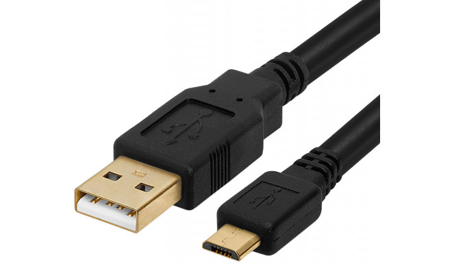 Vivanco USB kabelis - microUSB 1.0m (45219)