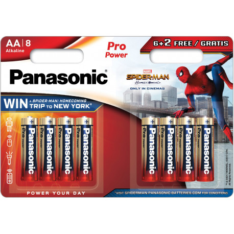 Panasonic Pro Power baterija LR6PPG/8B (6+2) S-M