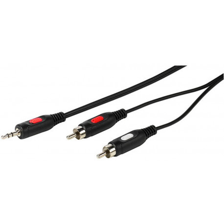 Vivanco kabelis 3,5mm - 2xRCA 2,5m (46031)