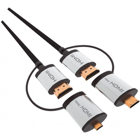 Omega kabelis + adapteri HDMI 1,5m (43865)