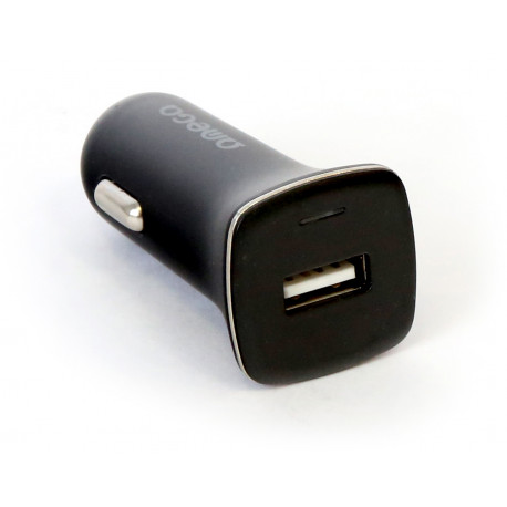 Omega зарядка в автомобиль 1xUSB 3000mA Quick Charge, черный